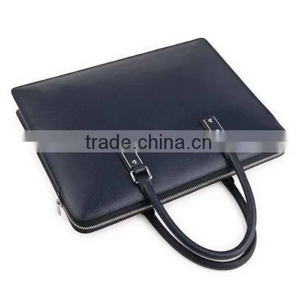 High quality men's genuine leather briefcases for lawyers