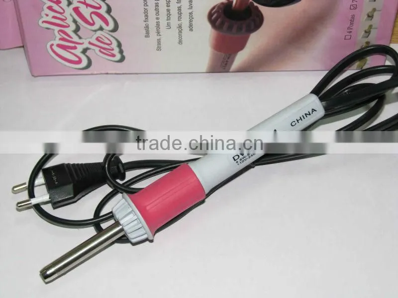Ultrasonic hot fix rhinestone setting machine