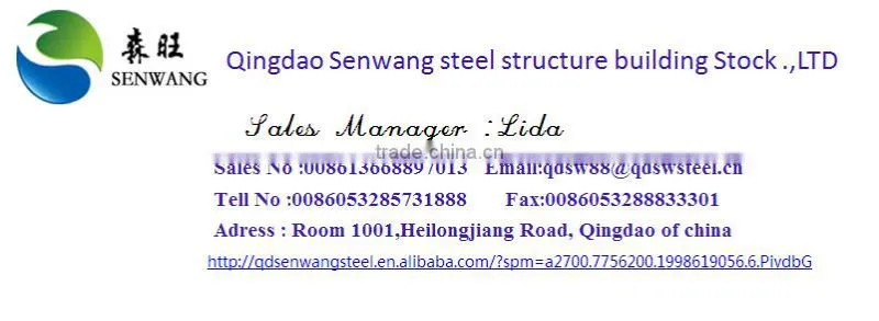 2016 China new qualified prefab factory building structure steel workshop