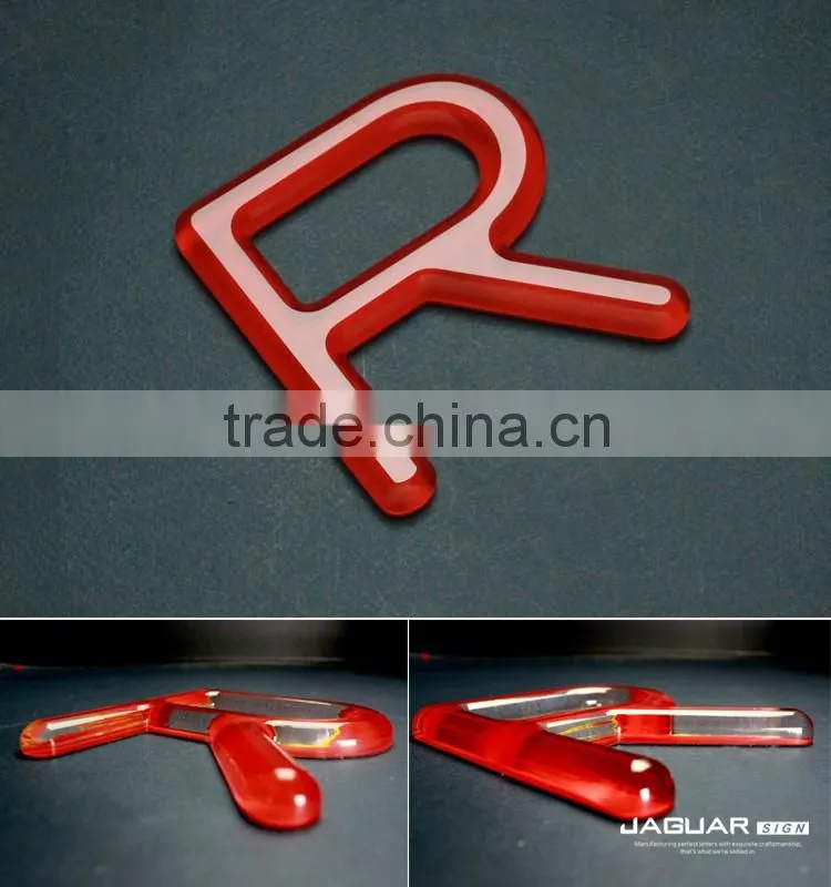 Custom design mini crystal sign waterproof led channle letter sign letters of alphabet beautiful sign