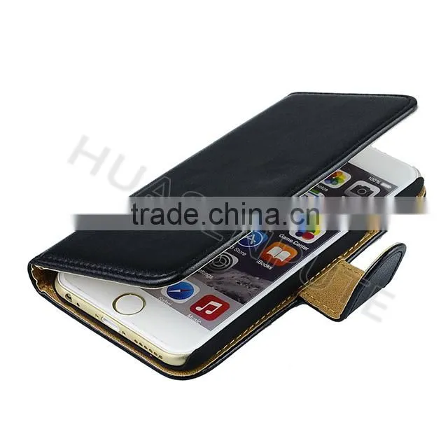 Alibaba Supplier High Quality Flip Leather Case For iPhone6S, Book Style Wallet Leather Case For iPhone6S/