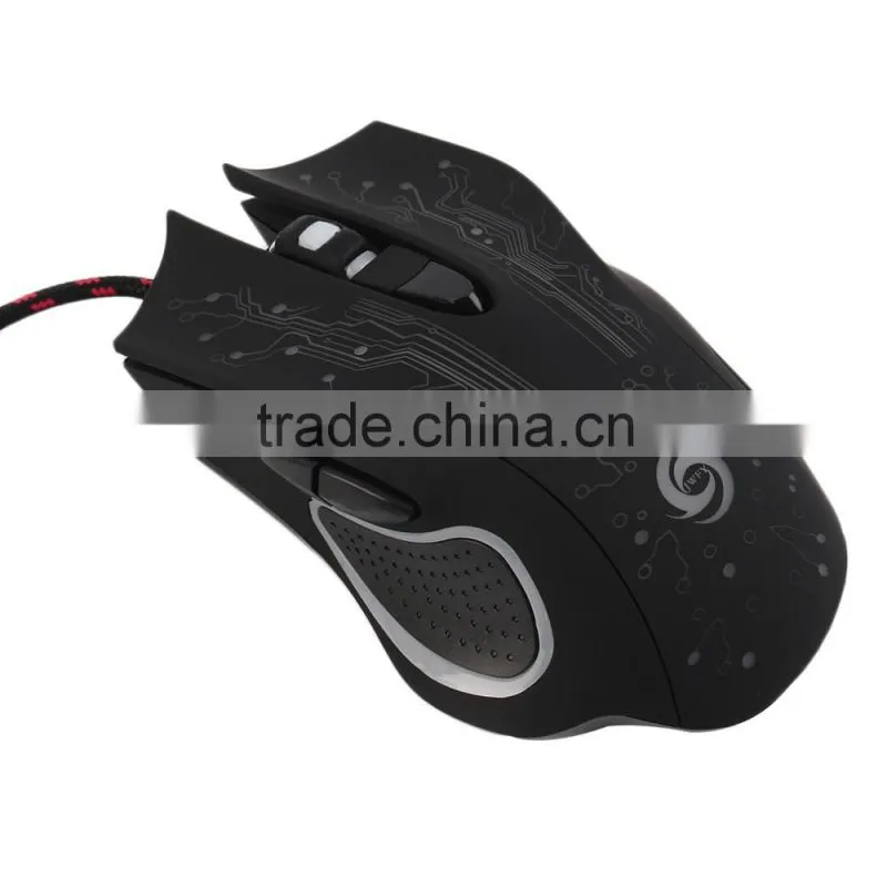High Quality 5500DPI Optical Colorful Lights Wired Game Gaming Mice Mouse for Laptop PC New Arrival