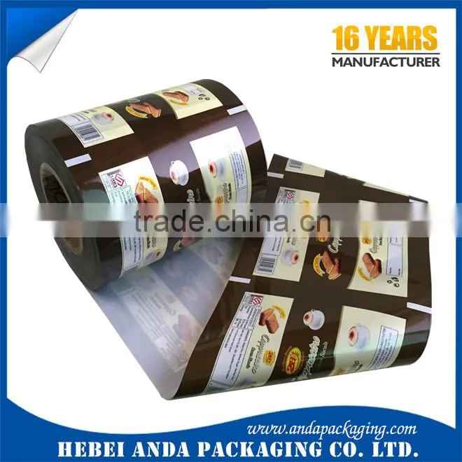 custom matte cookie packaging film roll /printed aluminum foil cookie bag