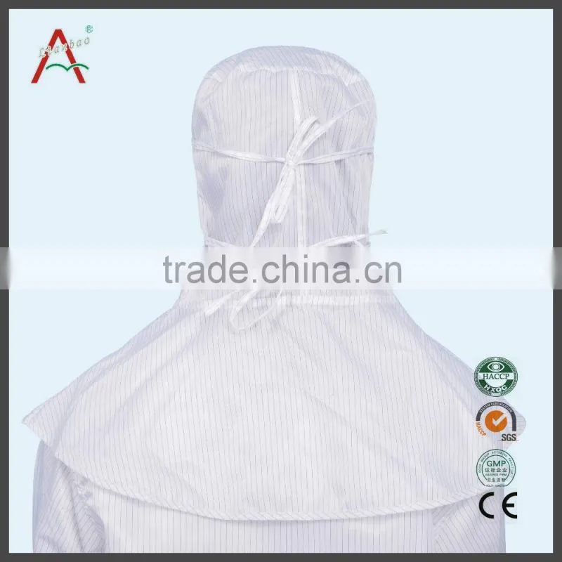 100% polyester white anti-static cleanroom cap