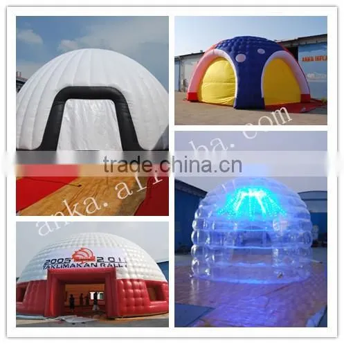 led light inside spider tent frame inflatable dome tent
