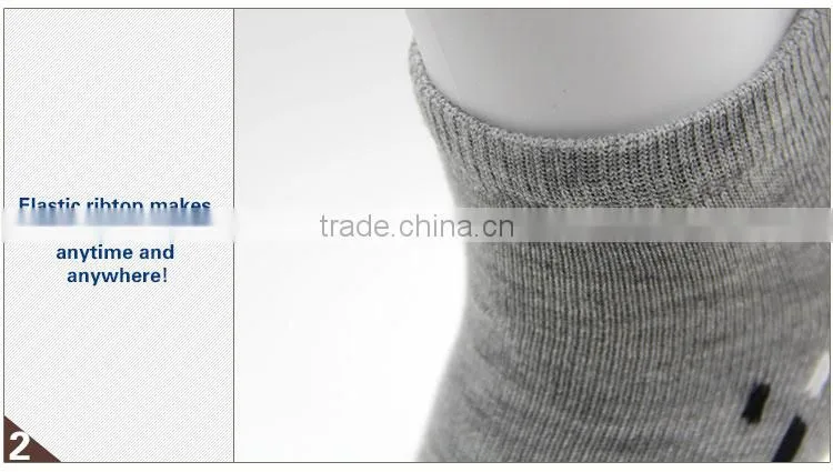 Customs best quality comfortable ankle cotton men socks