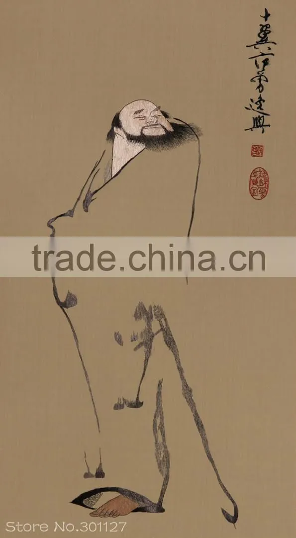 100% silk embroidery handmade art