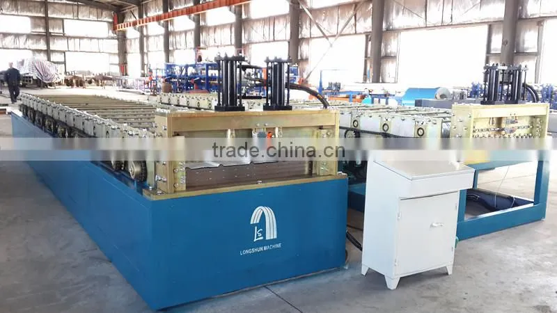 Double deck 3 types roof and wall roll forming machine