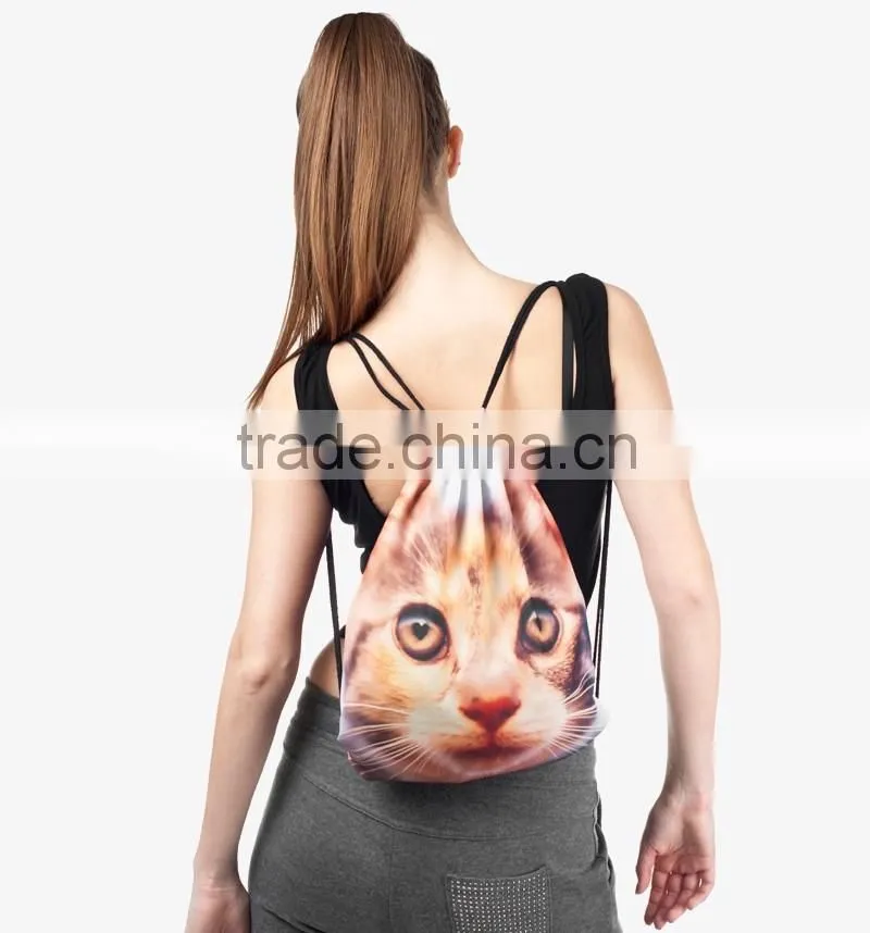 Fashion 3d design animal series sports backpack