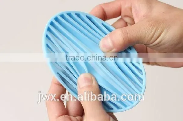 Super quality round silicone soap pad bathroom accessories