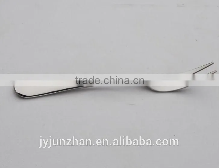 Stainless steel small fruit fork with plain handle and low price