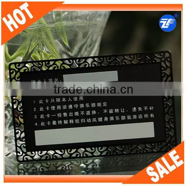 New products made in China custom metal membership cards