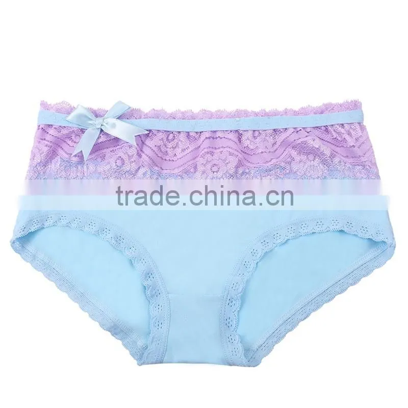 wholesale hot candy colored cotton low waist sexy women underwear