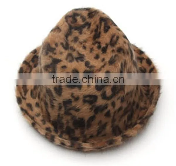 Sunny Shine custom cheap fashion tweed leopard print bucket hats