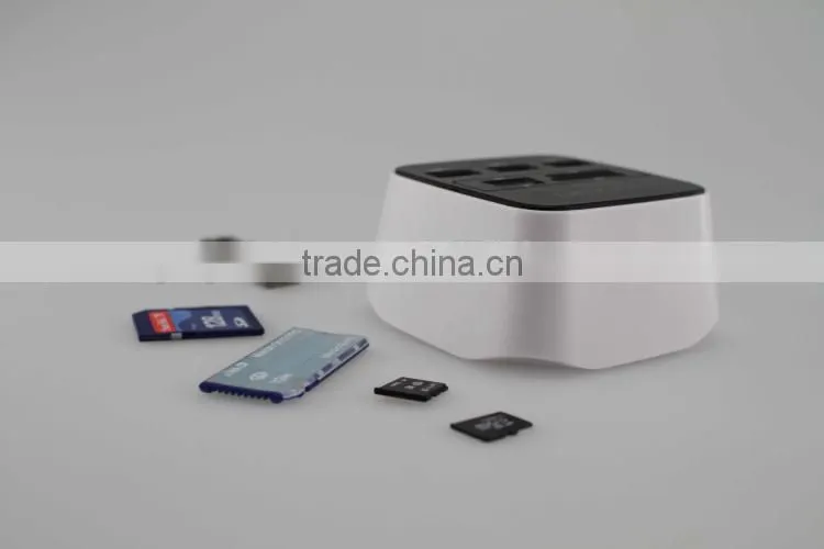 Promotional Gift Light-Up Combo USB HUB with Card Reader with LED Logo