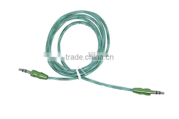 Aluminum foil DC3.5M to DC3.5M metal transparent cable