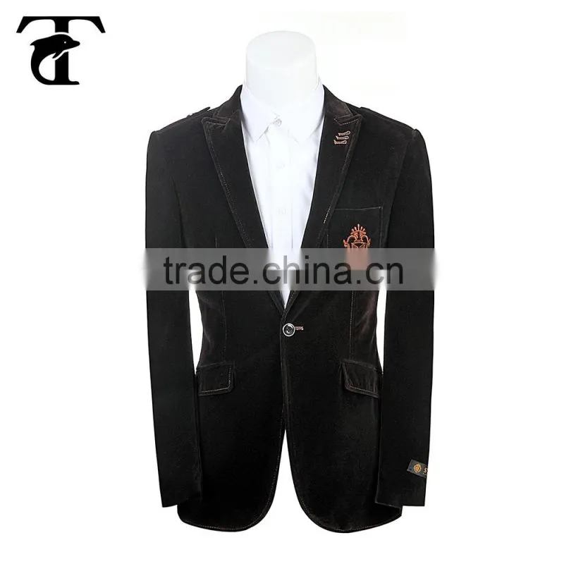 High quality special design men red blazer men's business suit