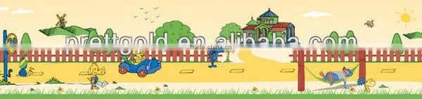 Self adhesive wall border B1036