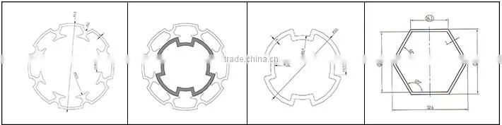 high quality with better design anodized aluminum tubes