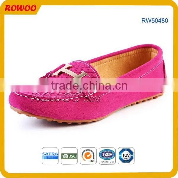 hot selling fashion leather women casual shoes,women moccasins comfortable flat shoes