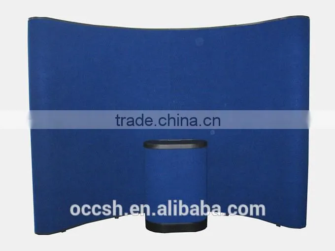 Fleece Fabric Pop Up Display Racks Advertising Banner Racks