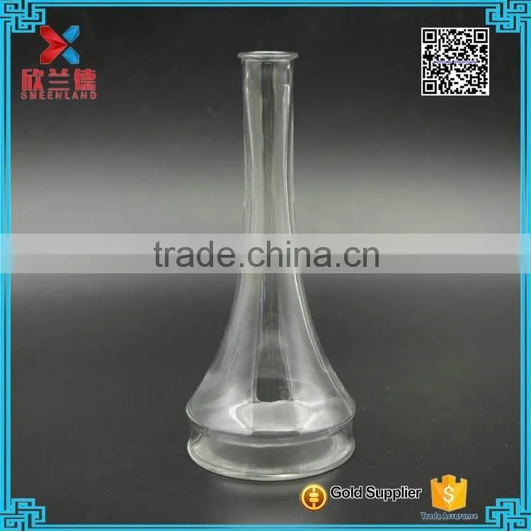 Wholesale Glass Beverage Bottle/ 200ml Clear Long Neck Wine Glass Bottle with cork