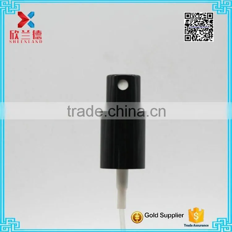 high quality 18mm black perfume sprayer with aluminum cap