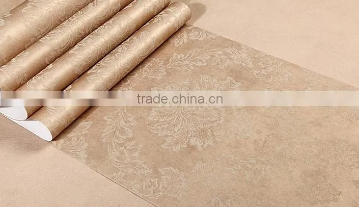 damask non woven bedroom wallpaper