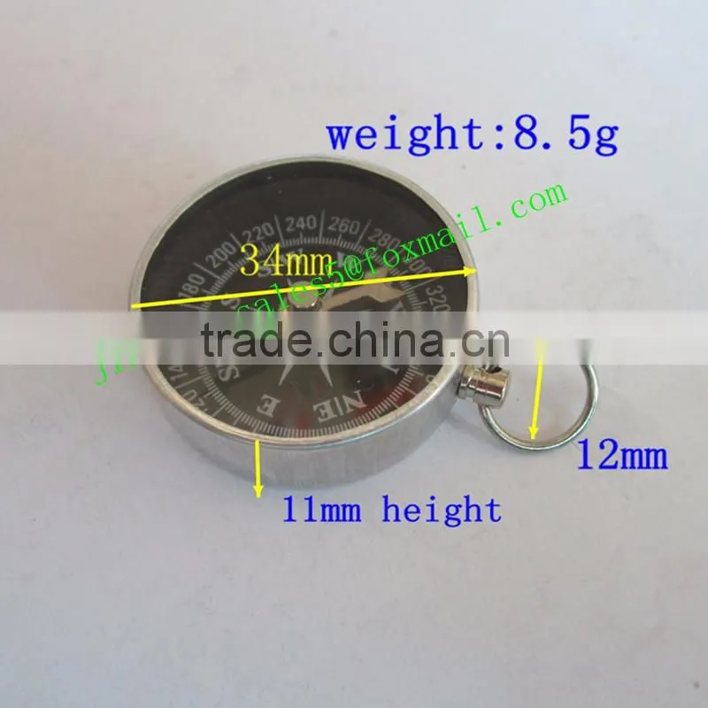 Hot Selling Custom Metal Vintage Compass With Key Ring For Wholesale