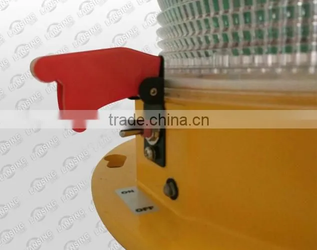 TY10S Solar powered aviation obstruction light/solar warning light/solar obstruction light