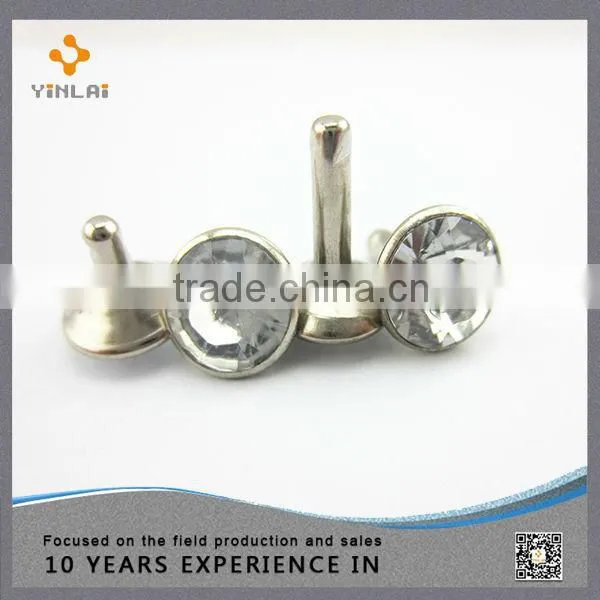 9.5mm decorative round crystal rivet