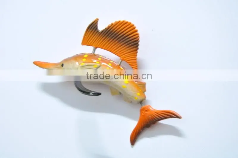 4 inch Handmade Plastic Tropical Fish Fridge Magnet