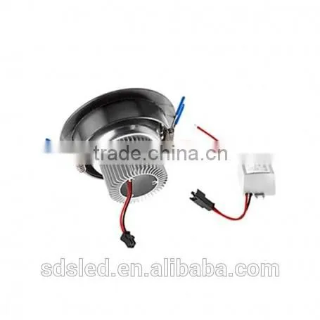 LED downlight round down light 3W 270Lm Cool White-Black high power led downlight