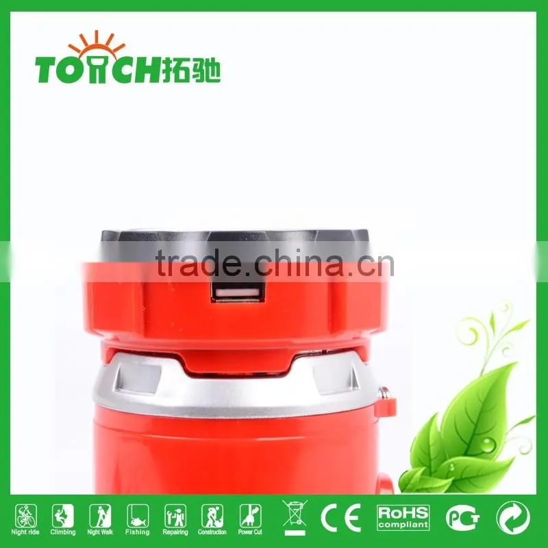 Inner Battery Rechargeable LED Lantern Light Portable Lighting Emergency Lights Camping Tent Lamps Solar Charge Torch