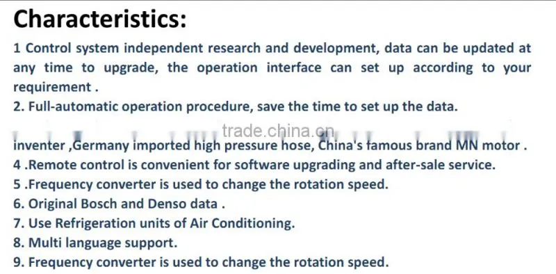 CRS100A Common rail injection pump test bench