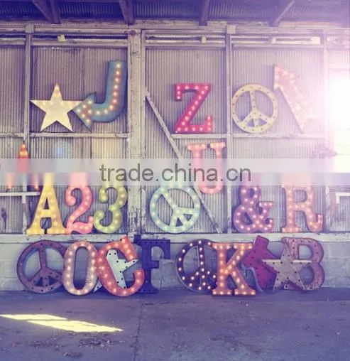 Luminous letters / sign letters of mirrored stainless steel/acrylic punching lighted word/channel letters door sign