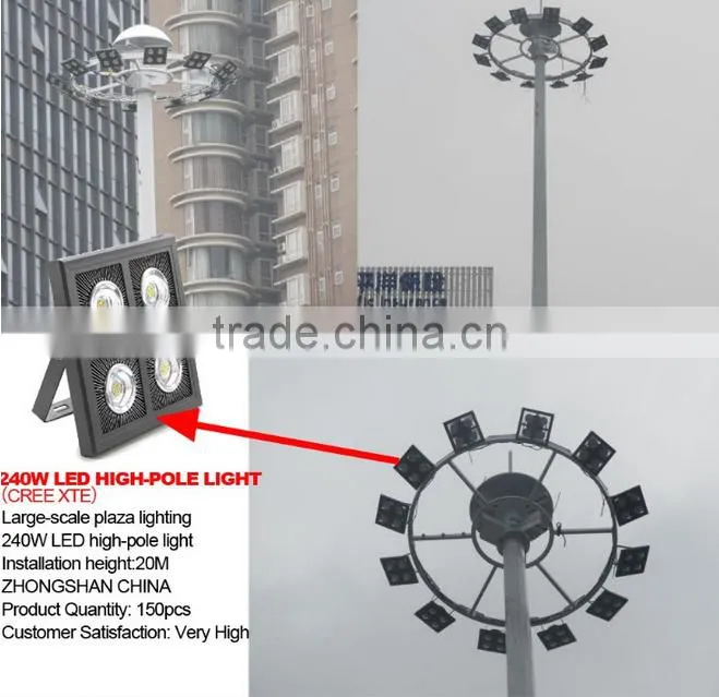 Golden supplier 5 years high lumen ip65 tennis court 240 watt led flood light