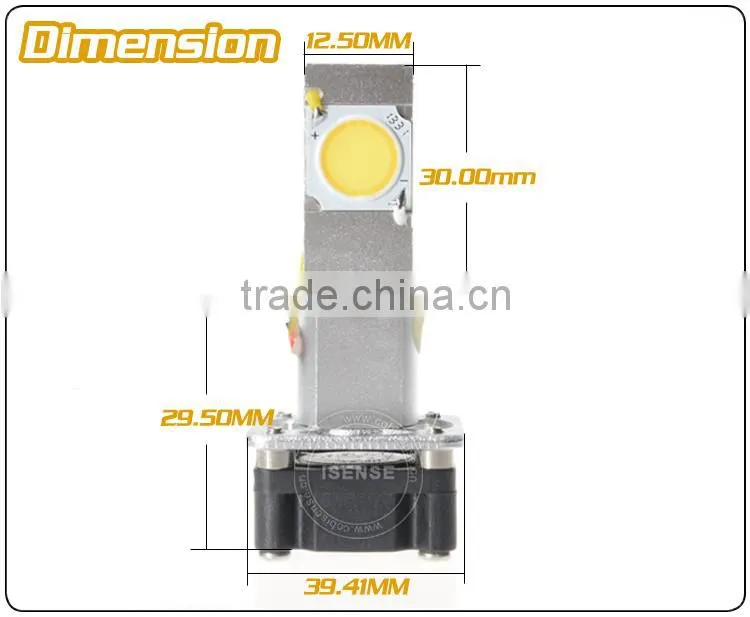 Hot car h3 led headlight bulbs 3200lm new arrival car accessory