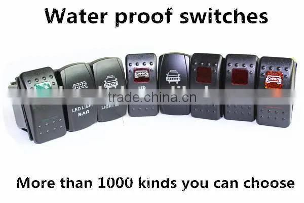 High Quality 5 pin 12v 24v Auto / Marine Led light Rocker switches