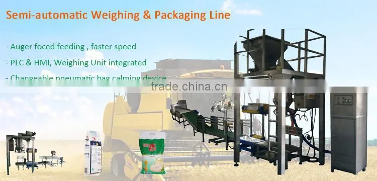 high quality CE approval Semi-automatic flour bag packing machine for sale