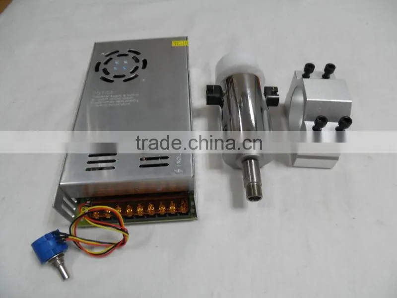 9000rpm 300w ER11 48 volt DC spindle motor+power governor+52D mount bracket