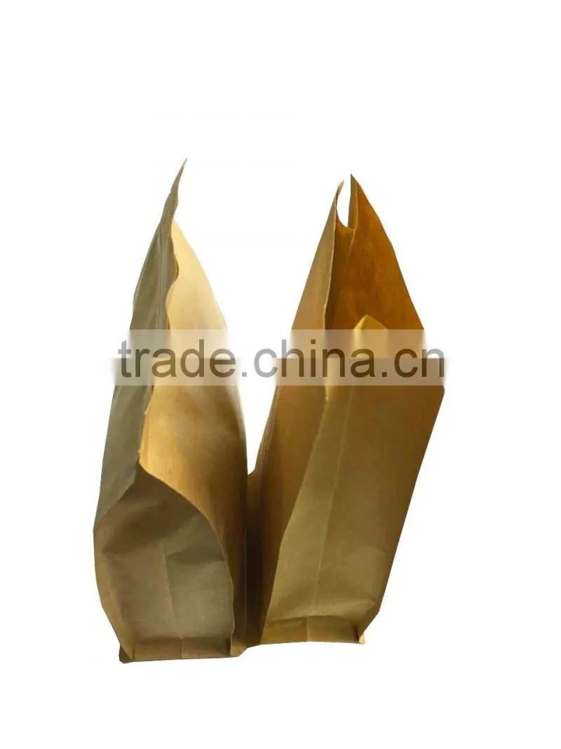 2016 HOT SALES High grade kraft stand up zippper pouch/Brown kraft paper bags