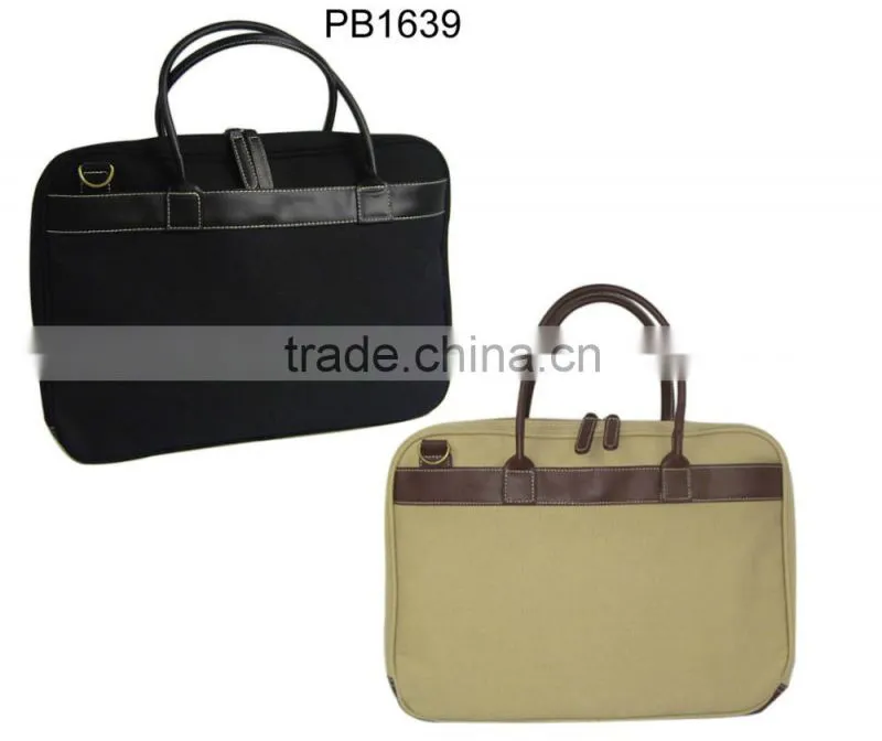 China manufacturer black 600D 17inch shoulder business latop bags
