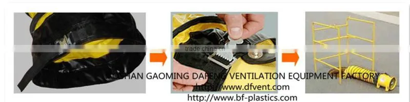 Drying blower ventilation flexible duct with carry and storage bag
