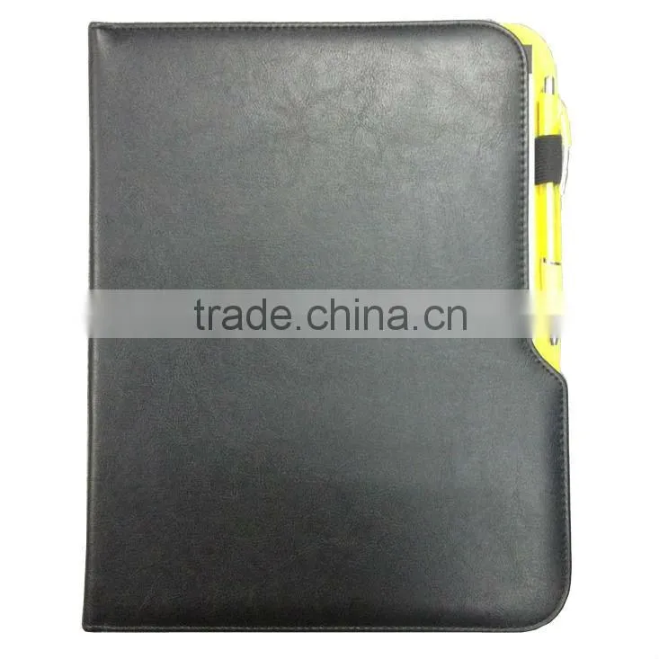 embossed cover leather folder