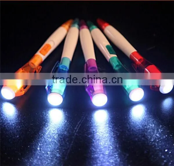 Hot Selling Multifunction Plastic Flashlight Pen