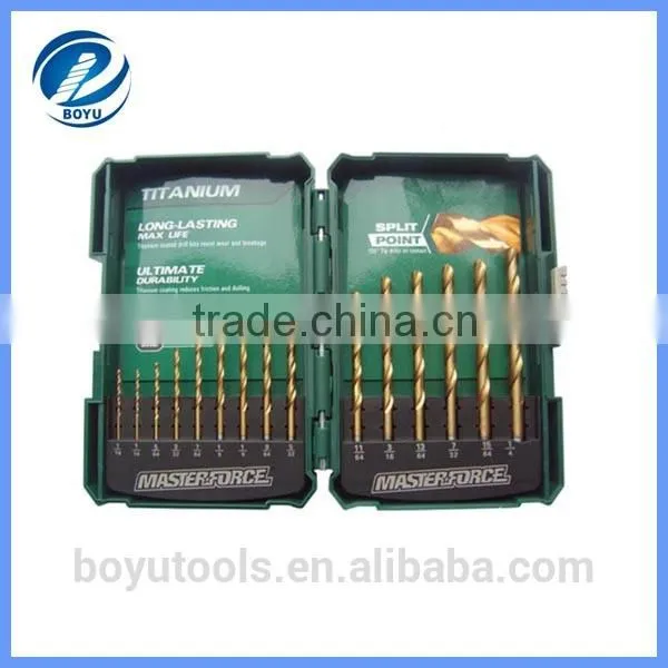 HSS 4341 fully ground ember&black finished twist drill