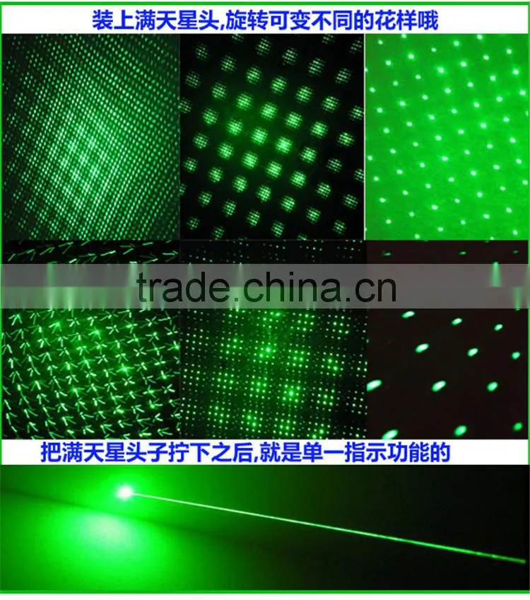 High Powerful 50mw Green Laser Pointer Pen with All Star Head, Aluminum Material Laser Pen, Long Distance Green Laser Pointer