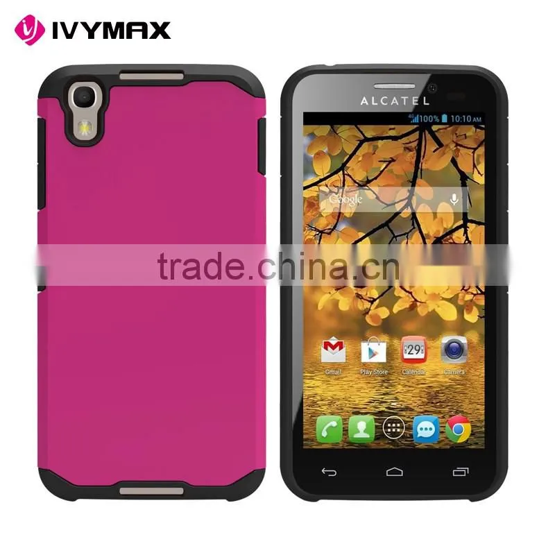 China supplier top quality slim fit armor combo case for alcatel OT6055K/6055I/Idol 4 phone cover
