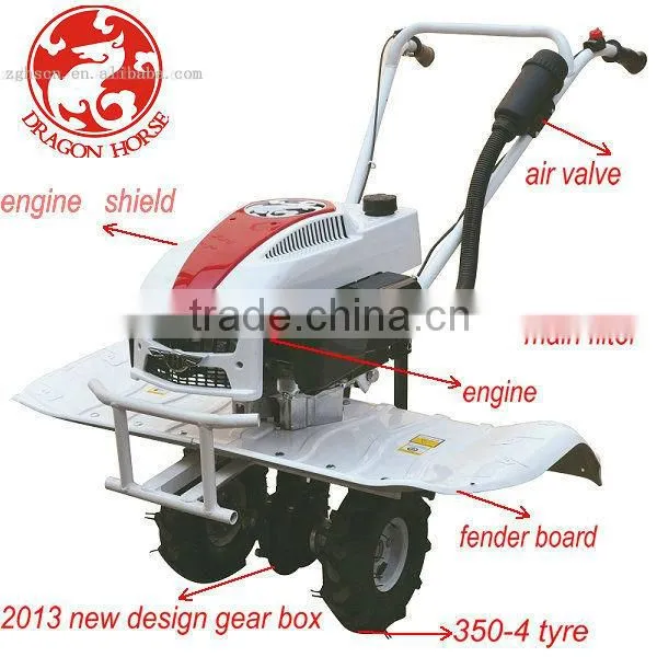 China small agriculture machinery mini tiller tiller spare parts single row fertilization seeder
